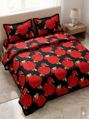 3 Pcs Bed Sheets (Crystal Fabric)