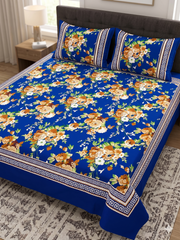 3 Pcs Bed Sheets (Crystal Fabric)