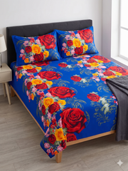3 Pcs Bed Sheets (Crystal Fabric)