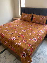 3 Pcs Bed Sheets (Crystal Fabric)