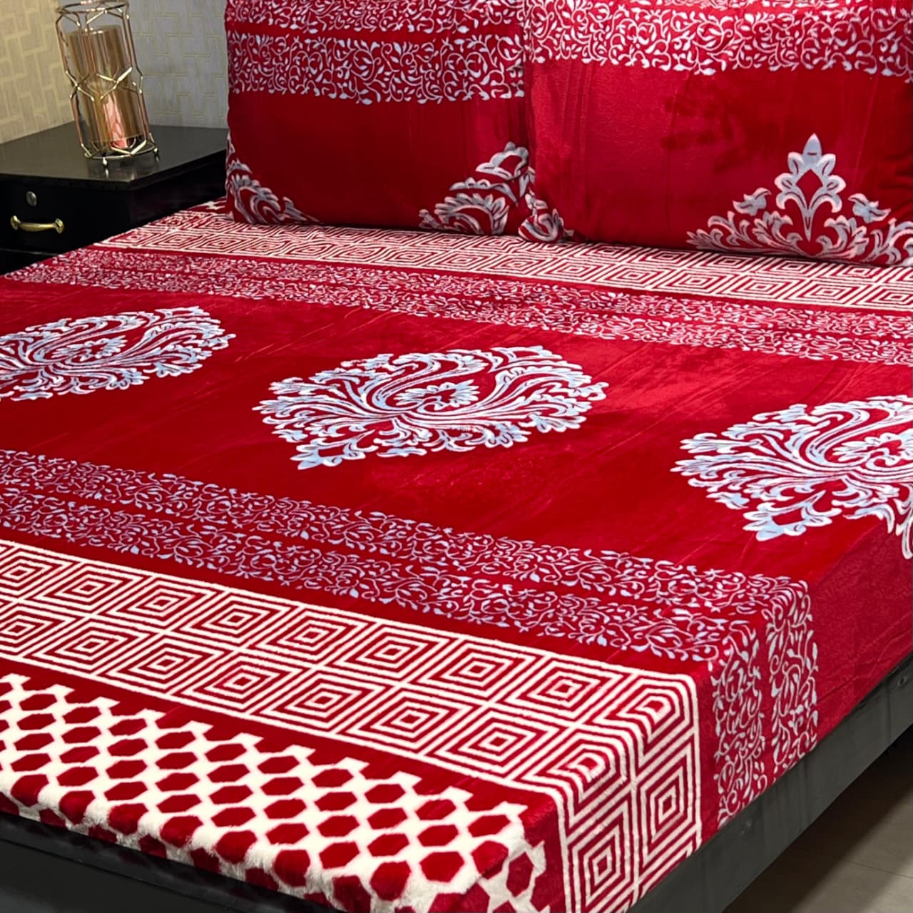 Winter Special Fleece King Size Bedsheet - B#06
