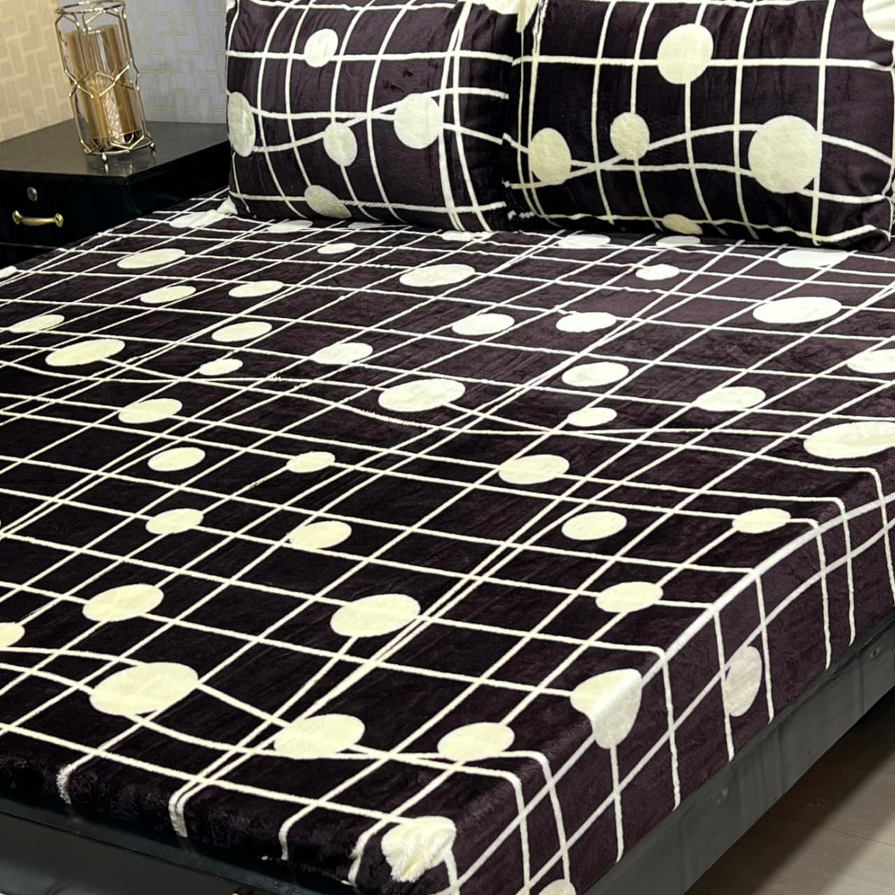 Winter Special Fleece King Size Bedsheet - B#03