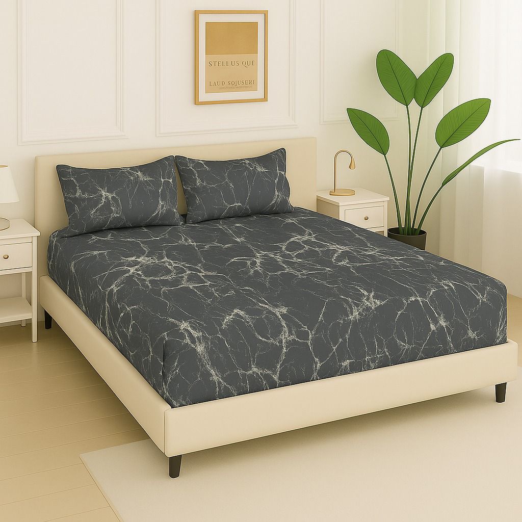 3 PC Fitted Bed Sheet Set-ZF09