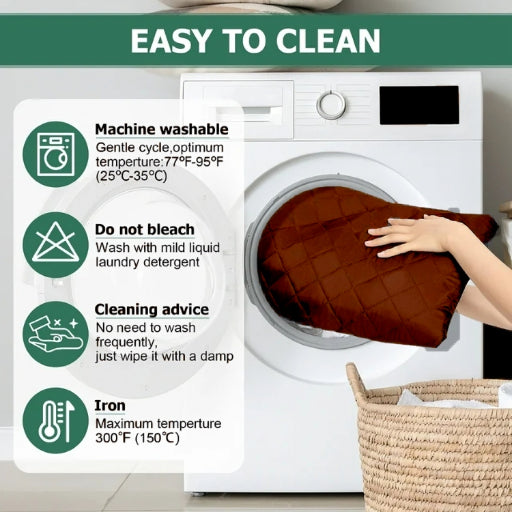 Cotton Quilted Sofa Runner - Sofa Coat Brown